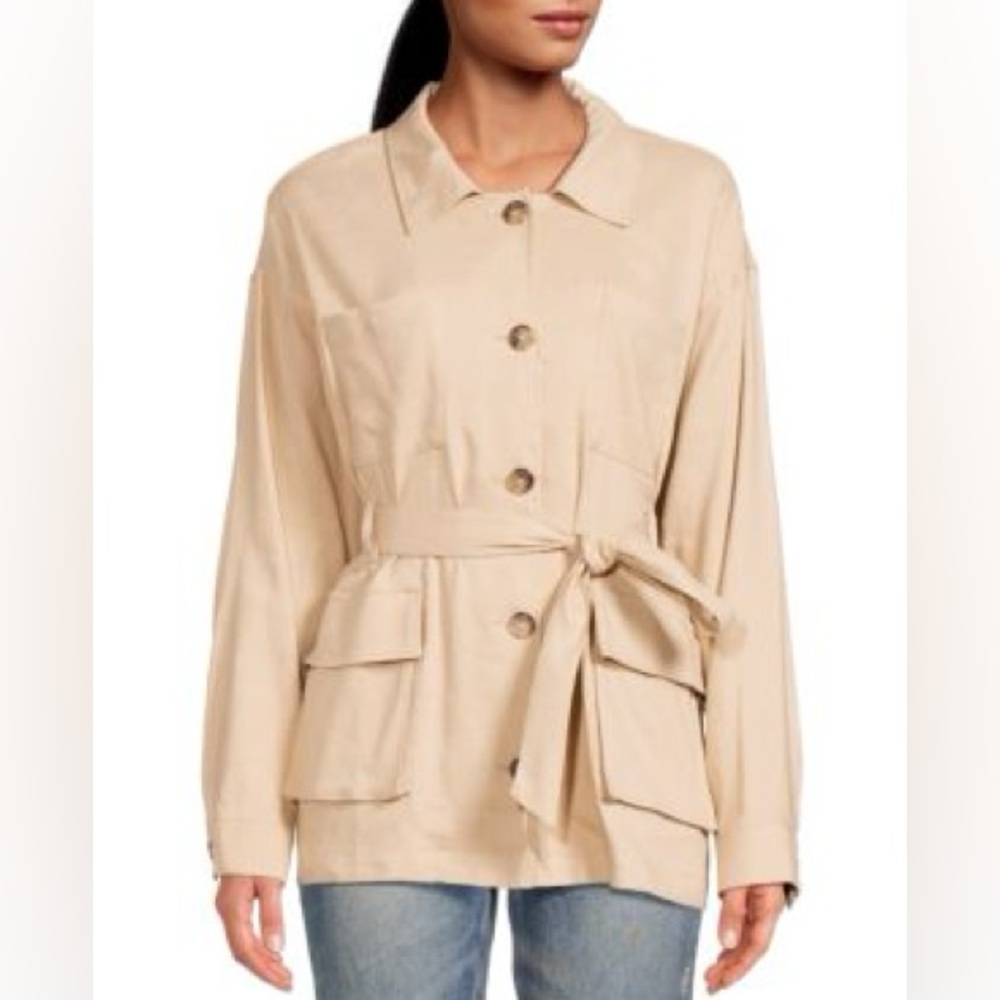 NWT FRAME Belted Cargo Jacket